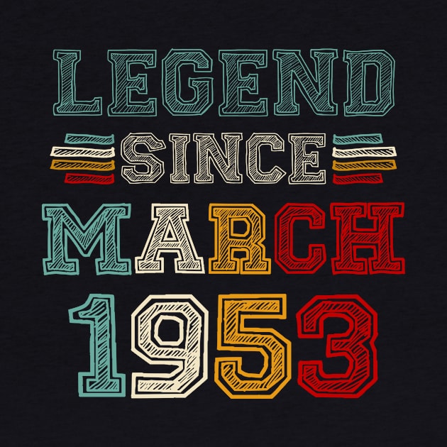 70 Years Old Legend Since March 1953 70th Birthday by Marcelo Nimtz